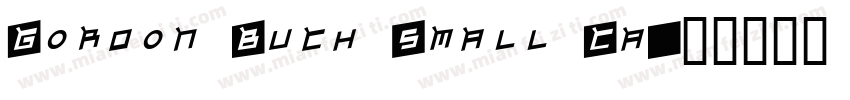 Gordon Buch Small Ca字体转换